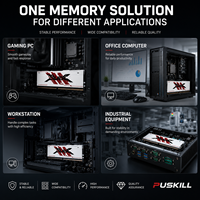 Memoria RAM PUSKILL DDR4 de 8GB RGB para PC de Escritorio, UDIMM 3200MHz, 288 Pines, 1.2V, Módulo de Memoria para Juegos con Efecto de Barra de Luz Colorida