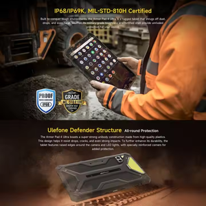 Ban Đầu Ulefone Armor Pad 4 Siêu Nhiệt Hình Ảnh 8GB + 256GB 11800MAh Pin Android 14 Gồ Ghề Máy Tính Bảng PC - Product Image 4