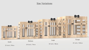 Casa para Mascotas Grande de Primera Calidad para Interiores, Cabaña para <span class=keywords><strong>Perros</strong></span> de Madera Maciza Ecológica, Villa de Lujo Duradera para <span class=keywords><strong>Perros</strong></span> - Product Image 5