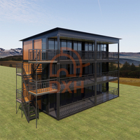 Maison modulaire préfabriquée à 2 ou 3 étages, villa facile à assembler, hôtel de luxe préfabriqué, bureau, immeuble résidentiel, maison de vacances