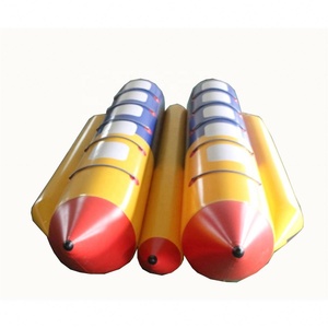 Bateau gonflable pour 10 passagers, divertissement aquatique, poisson volant, banane, <span class=keywords><strong>tube</strong></span> remorquable, canapé avec pompe - Product Image 1