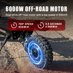 Monopattino Elettrico Dual Motor 60V 38Ah <span class=keywords><strong>S3</strong></span>-11 6000W 85km/h con Autonomia 100-120km per Adulti, Disponibile in Magazzino UE/USA - Scooter Elettrico Veloce - Product Image 6