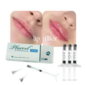 PLURVEL Good Price Derm 1ml Hyaluronic Acid Lip Filler Injection Face Filler Absorbable Wrinkle Remover Injection Face Care