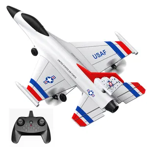2023 EPP Aircraft Model Glider Big Foam F16 RC Airplane Two Channel Radio Controlled Gliders For Kids