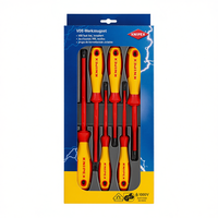 Jeu de tournevis cruciformes isolés Knipex VDE de qualité industrielle, 60-80 pièces, manche en plastique, outils électriques 1000V