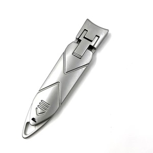 Coupe-ongles en acier inoxydable, lame incurvée, ouverture large, anti-éclaboussures, outil portable de manucure et pédicure - Product Image 3