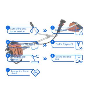 Tondeuse à <span class=keywords><strong>gazon</strong></span> à essence de type diaphragme à deux temps CG260 avec une puissance de 0,75 kW - Machine à désherber et à couper l'herbe transfrontalière - Product Image 4