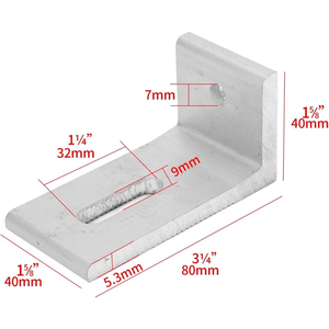 Alüminyum Alaşımlı L Ayaklı Braket Güneş Enerjisi PV Metal Çatı Paneli Montaj Sistemi Bileşenleri - Product Image 4
