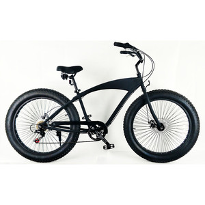 Wholesale Adult OEM Cheap Single Speed Lowrider Beach Cruiser Bike Fat Cycle FT-BC100M Cruiser Beach Bike Cheap Fat Tire Bike 26 - Product Image 1