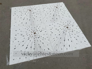 Produk baru ubin Strip mosaik, Strip mosaik desain terbaik campur, strip mosaik marmer dengan harga kompetitif - Product Image 4