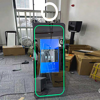 <strong>Best</strong> <strong>Sell</strong> Parts Glass White Beauty Autoservicio 110v Front Face Table Top Detachable Cube 32inch Screen Magic Mirror Photo <strong>Booth</strong>