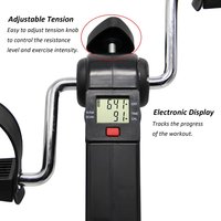 Mini vélo d'exercice pour la rééducation à domicile sous/sur l'exercice de pédale de bureau pour la jambe et le bras pour une utilisation au bureau à domicile