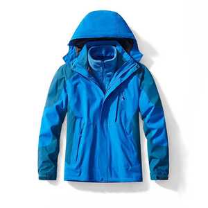 Outdoor 3 In 1 Windproof <b>Jacket</b> <b>Men</b> Workwear With Fleece Lining Customizable Logo Printing Corporate Uniform - Product Image 2