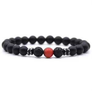 <span class=keywords><strong>Bracelet</strong></span> élastique en perles de pierre de lave volcanique naturelle de 8mm en gros diffuseur de pierres précieuses de guérison pour <span class=keywords><strong>bracelet</strong></span> à breloques à la mode - Product Image 6