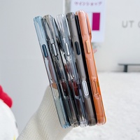 Étui de téléphone transparent en TPU+PC de haute qualité, électroplaqué, magnétique, sans fil, antichoc, pour 11/12/13/14/15/16/17 Air