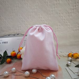 Sac à Bijoux en Velours de Haute Qualité, Couleurs Assorties, avec Cordon de Serrage, Logo Personnalisé, Réutilisable, Écologique, pour Colliers et Bagues - Grande Vente - Product Image 1
