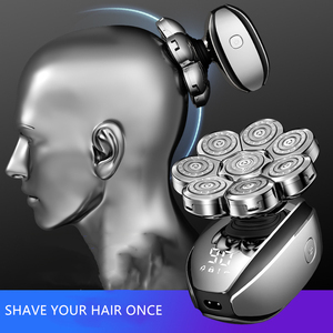 <span class=keywords><strong>6</strong></span> Trong 1 Đa Chức Năng 8D Đầu Không Thấm Nước Điện Dao Cạo Đầu hói Không <span class=keywords><strong>D</strong></span>ây Tông Đơ Có Thể Sạc Lại Máy Cạo Râu Quay Mens - Product Image 2