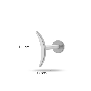 Hengsen ASTM F136 mạ vàng Titan piercing Zircon <span class=keywords><strong>Helix</strong></span> piercing 16G phẳng trở lại threadless đẩy Pin cartilagel Stud Bông tai - Product Image 3