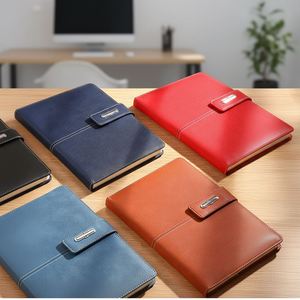 Customized Orange Pu Leather Note Book Corporate Gift A5 Journal Wholesale Promotional Luxury Business Notebook Set With Pen - Product Image 5