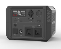 Centrale Électrique Portable 600W au Lithium Fer Phosphate pour Recharge Rapide en Extérieur, Batterie de Secours pour Camping, VR et Hors Réseau