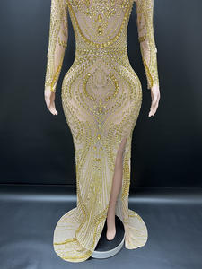 Novance Y3670-C 트렌드 Dropshipping 제품 섹시한 파티 드레스 라인 석 원피스 우아한 럭셔리 무도회 나이트 클럽을 착용 - Product Image 3