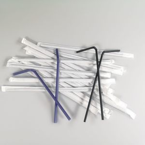 Pailles à boire 100% biodégradables en PLA, jetables, écologiques, emballées individuellement, 6 mm 8 mm, pour les bars, les fêtes, le camping - Product Image 2