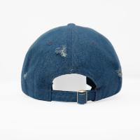 Gorra de Béisbol Ajustable con Logotipo Personalizado de Fábrica, Estilo Vintage, Vaquera Desgastada, Bordado 'I love NY'