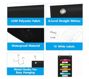 Factory Wall Hanging <b>File</b> <b>Folders</b> Organizer 10 Foldable Pockets for Classroom Office Storage Enhanced Readability Organization - Product Image 2