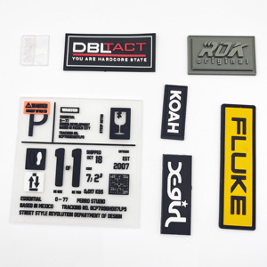 Bất kỳ màu sắc 3D nhựa mềm cao su tùy chỉnh logo thương hiệu PVC vá nhãn cho giày Túi phụ kiện - Product Image 5