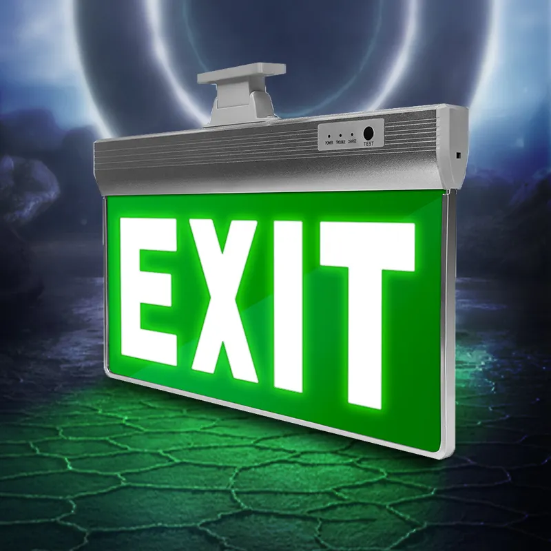 Wall surface mounted 4W emergency running man exit sign escape emergency light