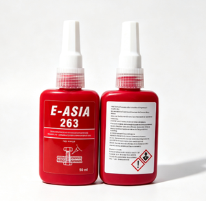WYY94 263 Colle anaérobie haute résistance rouge 50ml pour verrouillage de filetages automobiles, colle de verrouillage de boulons et écrous, anti-vibration et étanchéité - Product Image 1
