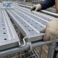 Planche de chantier en acier galvanisé à chaud Q235 - Plateforme de construction robuste pour système Ringlock Cuplock