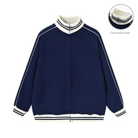 Fabricants de vêtements personnalisés 360g automne sweat à capuche à blocage de couleur avec un sens de la conception de la fermeture éclair et un sweat à capuche à manches longues