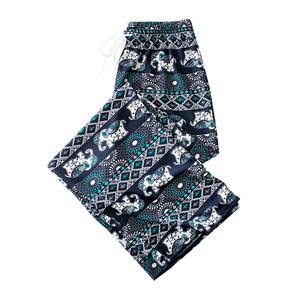 Pantaloni da Yoga Boho Thai Beach pantaloni Hippy donna Harem stile verde vita media Casual Palazzo abiti traspiranti - Product Image 3