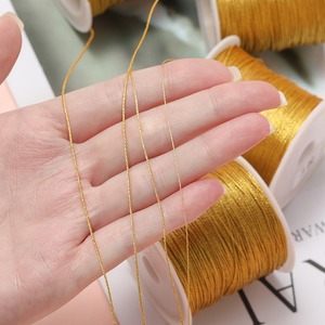 Fil métallique doré, cordon doré, fil pour la fabrication de bracelets, fil pour la fabrication de bijoux, fil pour artisanat, cordon de guirlande, cordon pour travaux manuels - Product Image 4