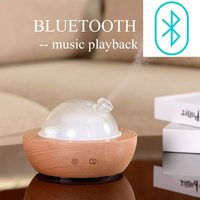 Humidificateur à ultrasons à lumière LED 7 couleurs, diffuseur d'arômes d'huiles essentielles en bois massif, USB grande capacité, pour la maison et le bureau