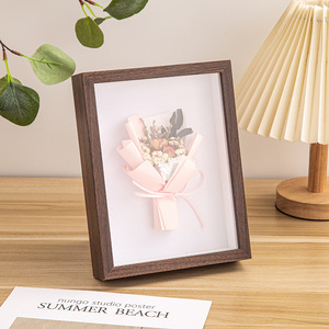 Cadre en MDF sur mesure, type boîte à ombre, profondeur 3 cm, avec verre véritable, pour photos, fleurs séchées, artisanat, décoration intérieure - Product Image 5