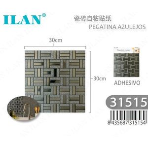 Adesivi autoadesivi per piastrelle Ilan 30x30cm per decorazione pareti cucina bagno - Product Image 1