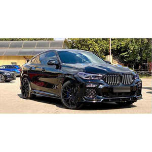 ABS nero lucido minigonne laterali grembiuli Lip per <span class=keywords><strong>BMW</strong></span> X6 G06 M <span class=keywords><strong>Sport</strong></span> 2020- 2022 minigonne laterali auto estensione Lip Spoiler Carbon Look - Product Image 5