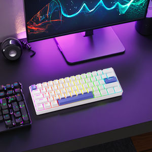 Runkdeer G60 проводной механический RGB с подсветкой программируемые клавиши магнитный переключатель регулируемое расстояние включения белая игровая клавиатура - Product Image 2