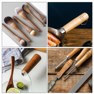 Mango de madera maciza natural, armarios de cocina personalizados y productos de madera, mango de madera, maquinilla de afeitar hecha <span class=keywords><strong>a</strong></span> mano - Product Image 4