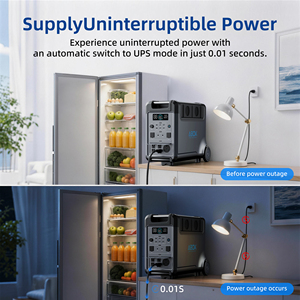 Batterie supplémentaire ABOK 3840Wh compatible avec la série de stations d'alimentation portables 3600W, idéale pour le camping, les camping-cars et les situations d'urgence - Product Image 4
