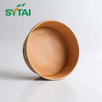 20oz 25oz 32oz 37oz 43oz 44oz 500ml 750ml 1000ml 1100ml 1300ml 1500ml Récipient jetable en papier kraft pour saladier