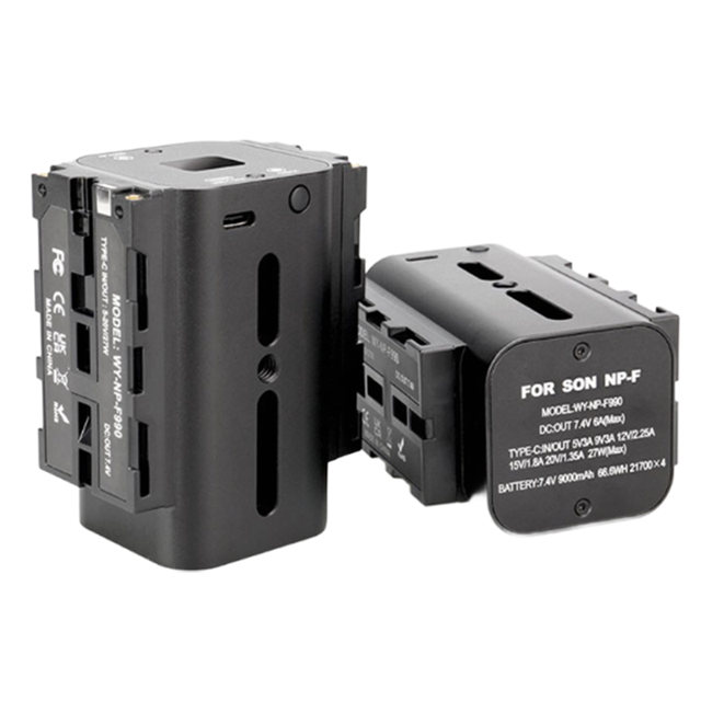 NPF770 Battery 9000mAh Replacement Battery with LED Display for Sony NP-F970 NP-F770 NP-F550 Camera Battery