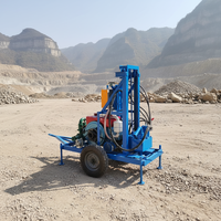 Machine de forage de puits d'eau portable avec moteur diesel pour les projets d'alimentation en eau dans les zones éloignées