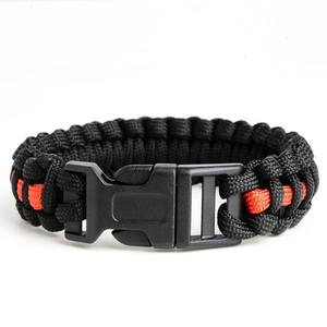 Braccialetto di Sopravvivenza in Paracord Nero con Linea Blu Sottile, Braccialetto Tattico in Paracord - Product Image 6