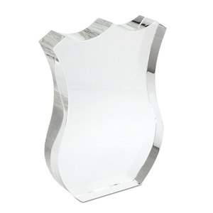 Trophée en cristal K9 180x130x30mm avec graphismes imprimés UV, en verre et papier, pour salons professionnels et événements de bienvenue - Product Image 1