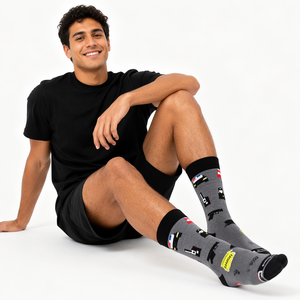 Calzini e Calze da Uomo Personalizzati all'Ingrosso in Cotone Naturale, Divertenti e Colorati - Product Image 5