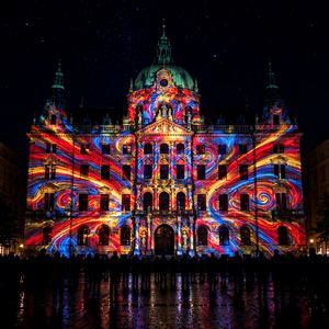 Projecteur de mapping vidéo 3D extérieur pour façades de bâtiments holographiques et spectacles visuels architecturaux à grande échelle - Product Image 1