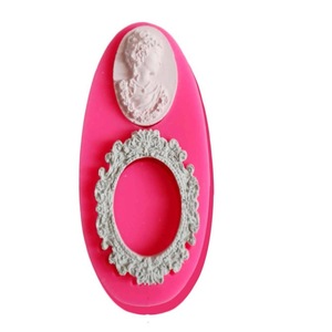 Silicone Mold With Woman Head And Frame Design For Cake Decoration Chocolate Plaster DIY Craft - Product Image 5